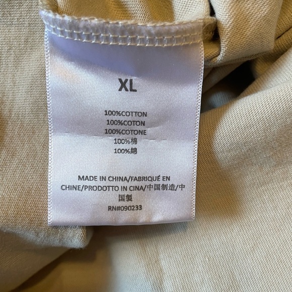 ESSENTIALS Fear of God Beige Khaki Cotton Jersey Long Sleeve T-Shirt Size XL - Picture 5 of 8